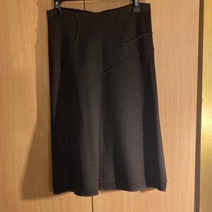 Diane Von Furstenberg Dark Brown A-Line Skirt